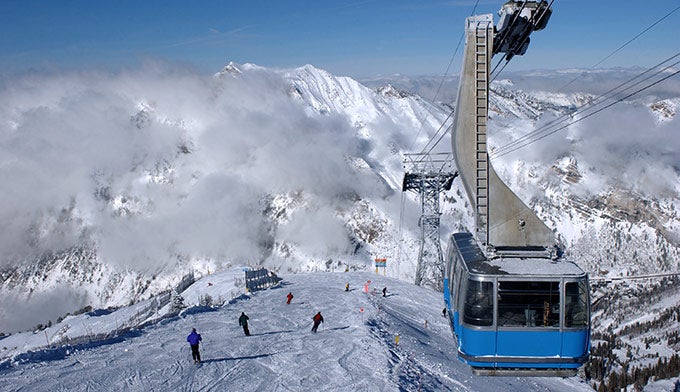 UT-Snowbird-Ski-Resort-winter_DP_680 Spectacular view of the mountains at the Snowbird Ski Resort near Salt Lake City, Utah.