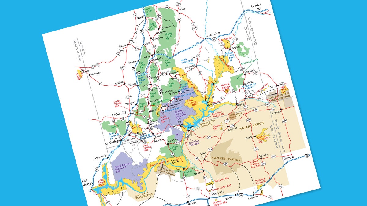 Utah National Parks Map Pdf Utah Parks Area Map Pdf