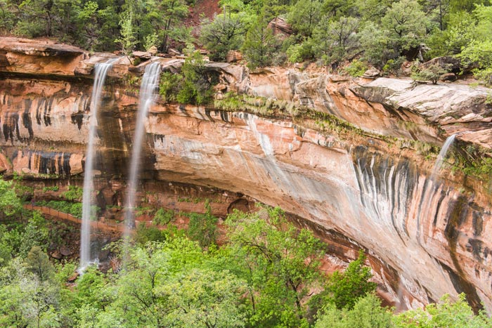 Z-Waterfalls-at-Emerald-Pools_Adobe_700 Waterfalls at Zion's Emerald Pools Trail