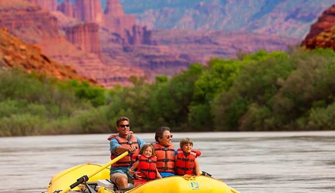 Moab-Colorado-River-rafting_courtesy_680 Rafting on the Colorado River near Moab, Utah. Courtesy photo