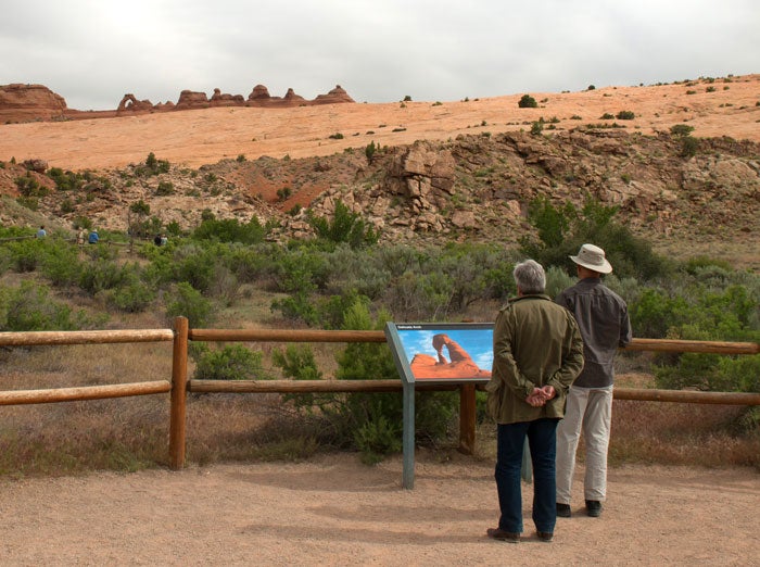 Arches-LowerDelicateArchViewpoint_NPSChrisWonderly_700 Delicate Arch from the Lower Delicate Arch Viewpoint in Arches National Park, Utah