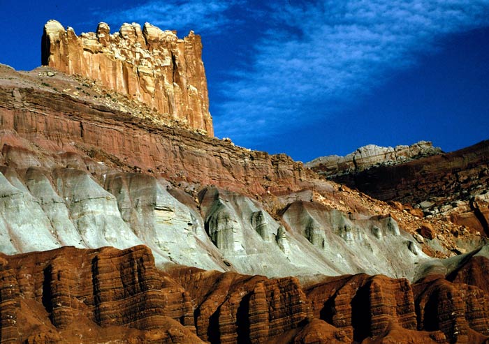 CapitolReef-TheCastle_NPSPD_700 The Castle rock formation at Capitol Reef National Park