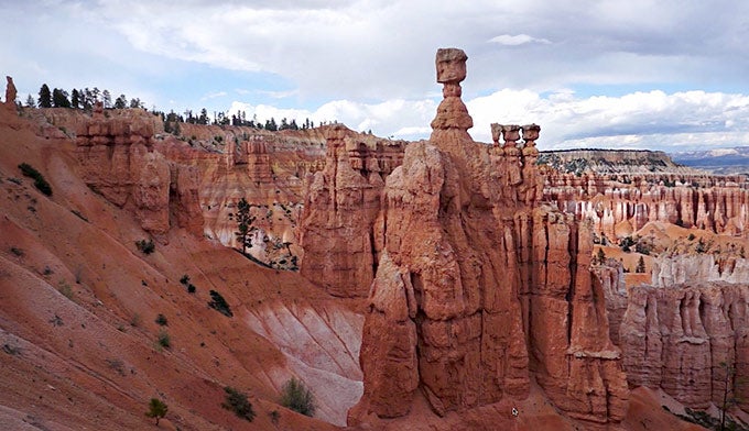 Bryce-Navajo-Loop-ThorsHammer_ElisabethKwak_680 Thor's Hammer from the Navajo Loop Trail in Bryce Canyon National Park. Photo by Elisabeth Kwak