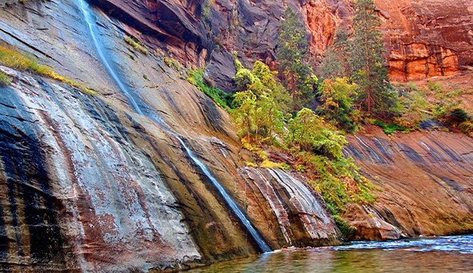 Z-Mystery-Falls_DP_680 Mystery Canyon Falls in Zion National Park's Narrows