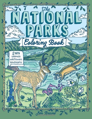 TheNationalParksColoringBook_Amazon_300 National Parks Coloring Book by Jen Racine