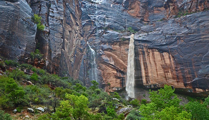 Z-Waterfall-Weeping-Rock_NPSJasonBurton_680 Waterfall on Weeping Rock in Zion National Park