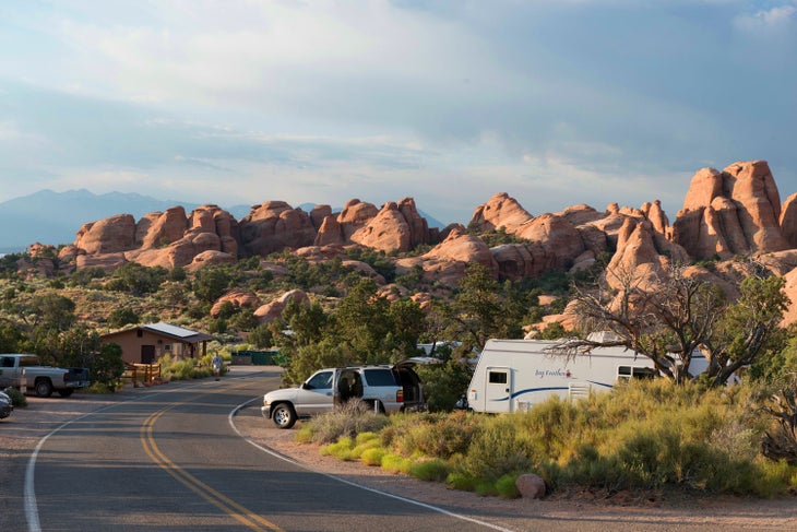 Devils Garden Campground in Arches National Park, Utah