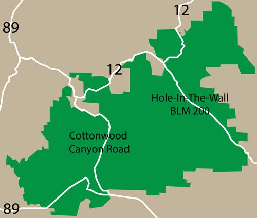 Grand Staircase-Escalante Road Map