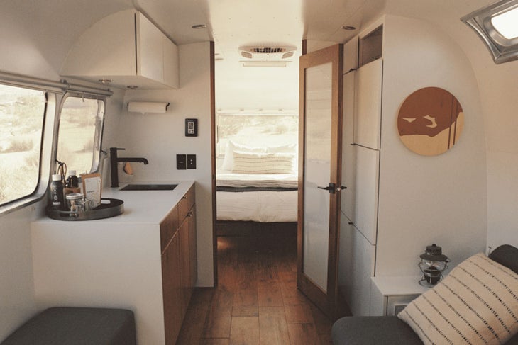 Airstream interior at AutoCamp Zion