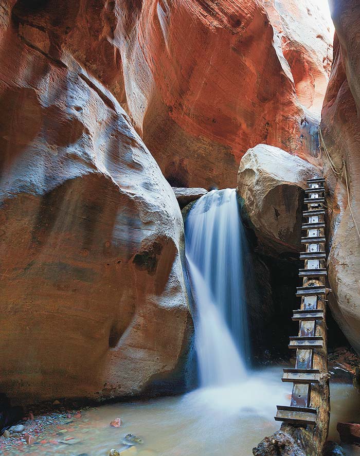 UT-KanarraCreekFalls_DP_700v Kanarra Falls in southwest Utah